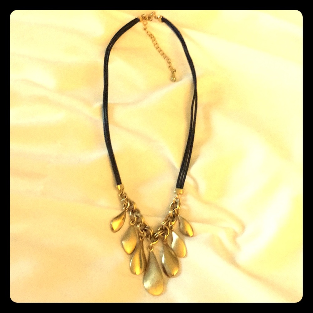 Lia Sofia Golden Teardrop Choker